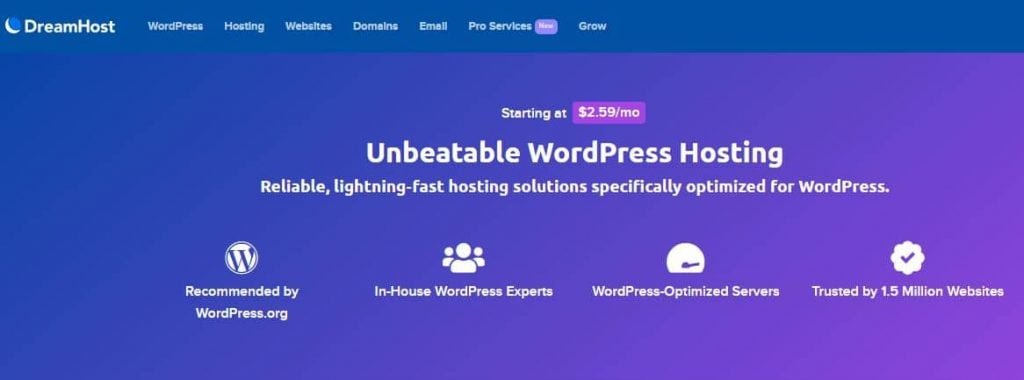 Dreamhost WordPress Hosting