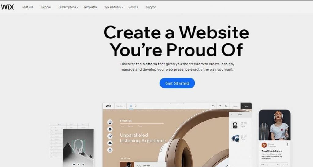 WIX Free Website Builder