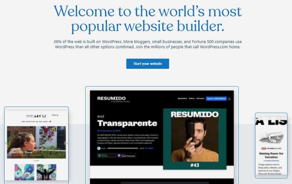 Wordpress Free Website Builder