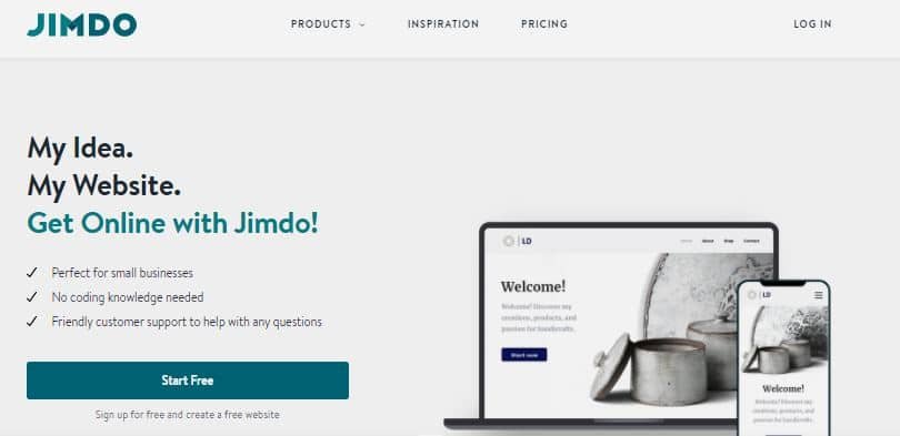 jimdo Site Builder Free