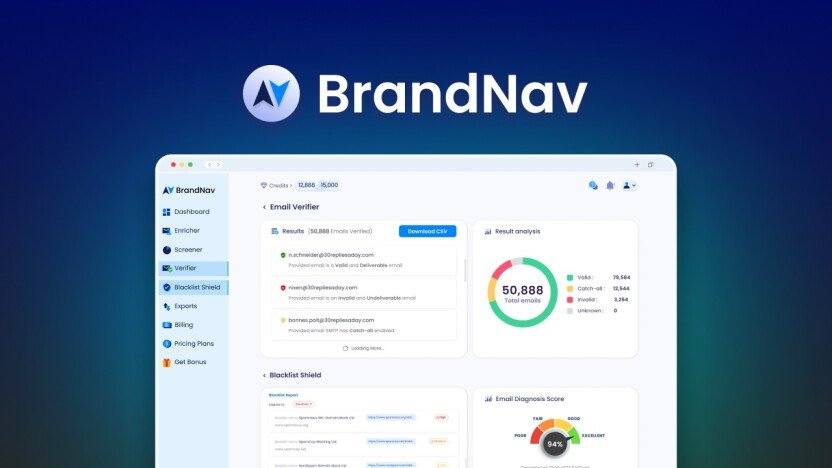 Email Verifier & Blacklist Shield by Brandnav Appsumo Deal