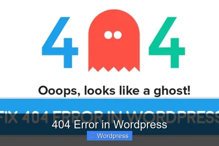 404 Error in Wordpress