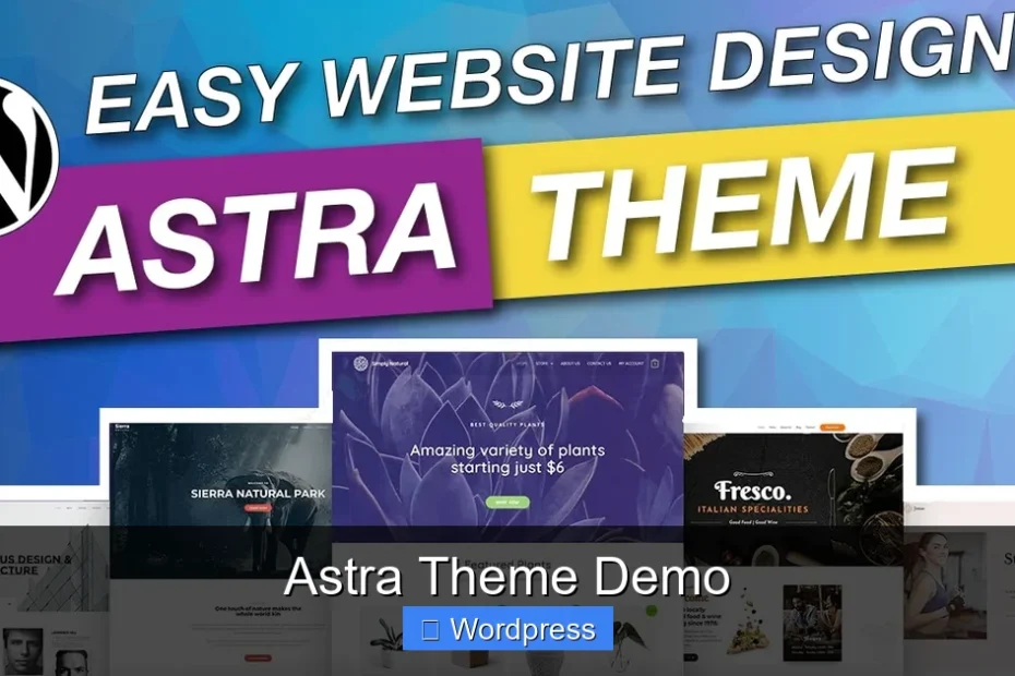Astra Theme Demo