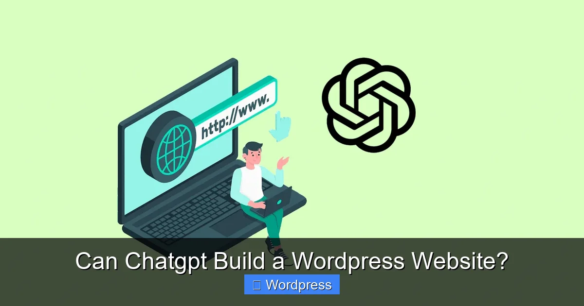 Can Chatgpt Build a WordPress Website?