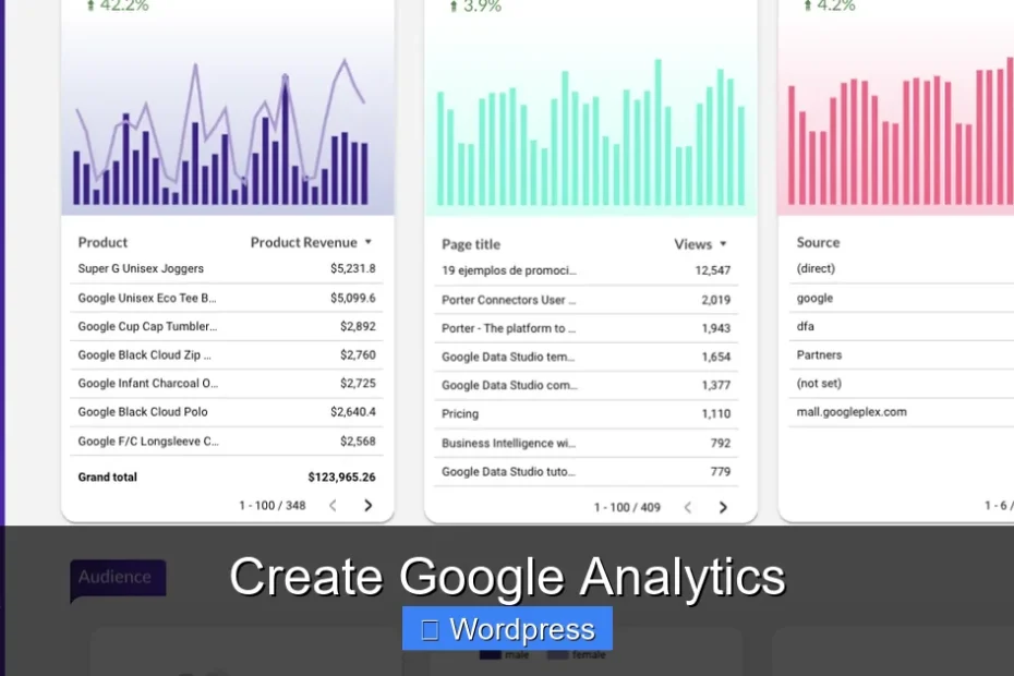 Create Google Analytics