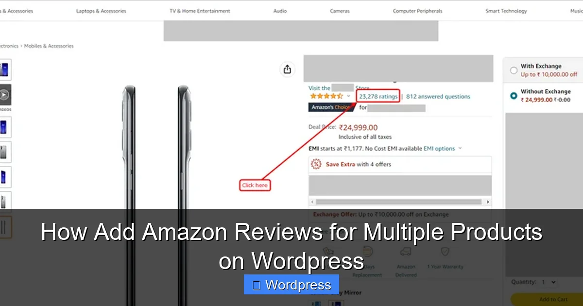 How Add Amazon Reviews for Multiple Products on WordPress