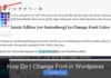 How Do I Change Font in WordPress