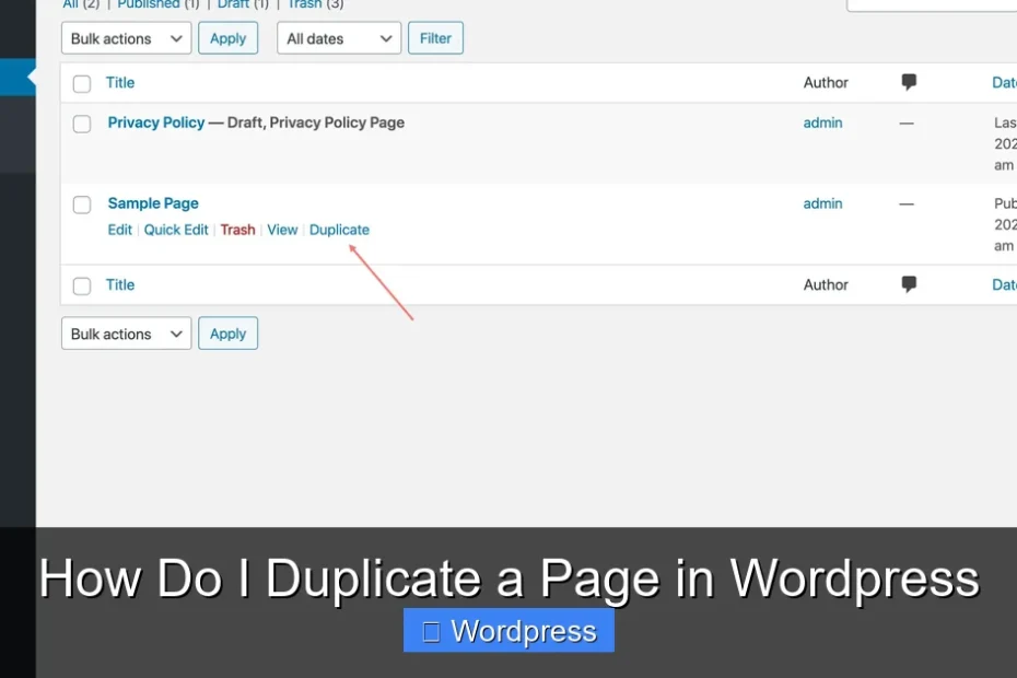 How Do I Duplicate a Page in Wordpress