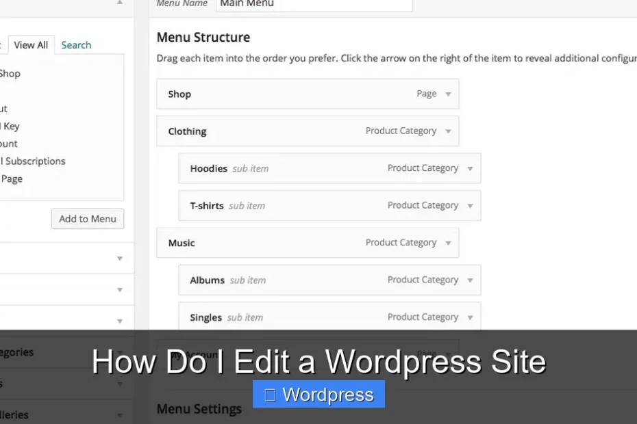 How Do I Edit a Wordpress Site
