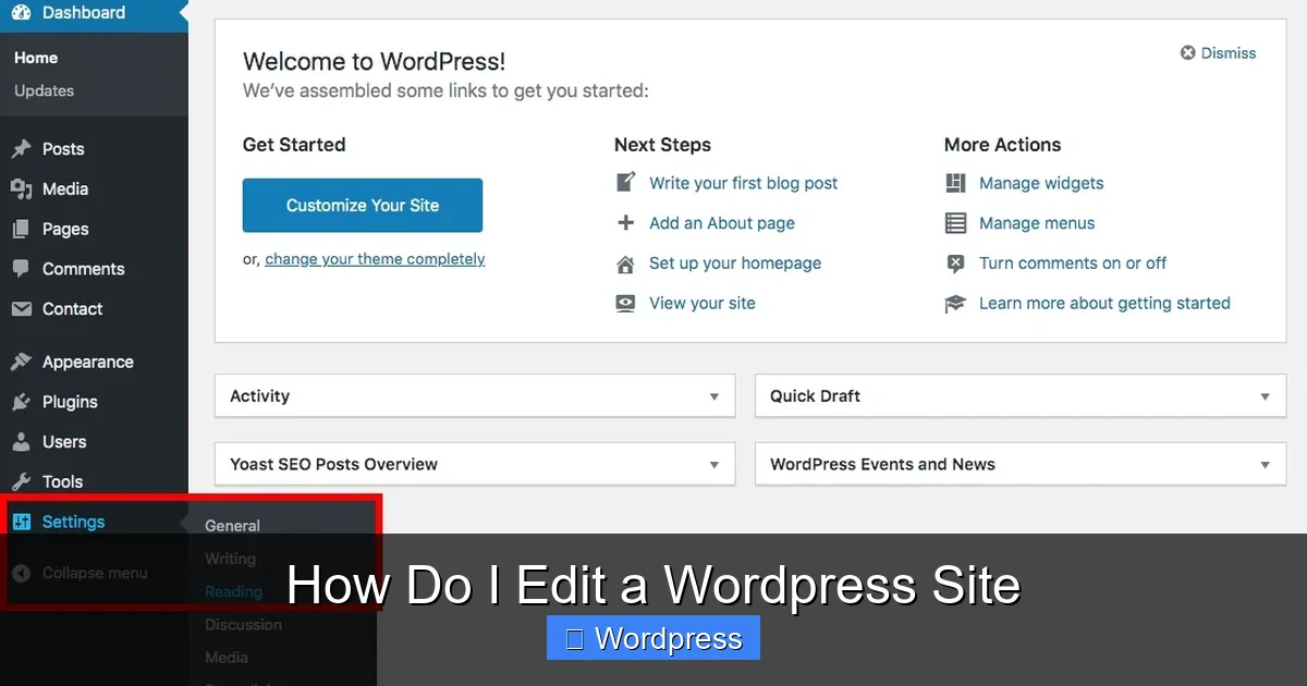 How Do I Edit a WordPress Site