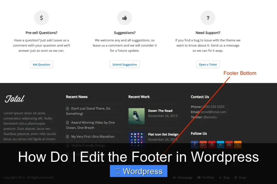 How Do I Edit the Footer in Wordpress