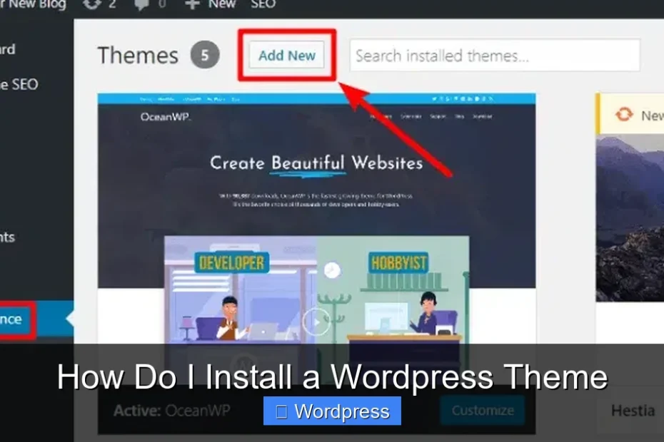 How Do I Install a Wordpress Theme