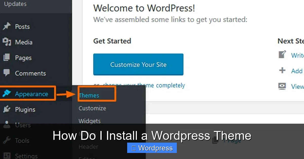 How Do I Install a WordPress Theme