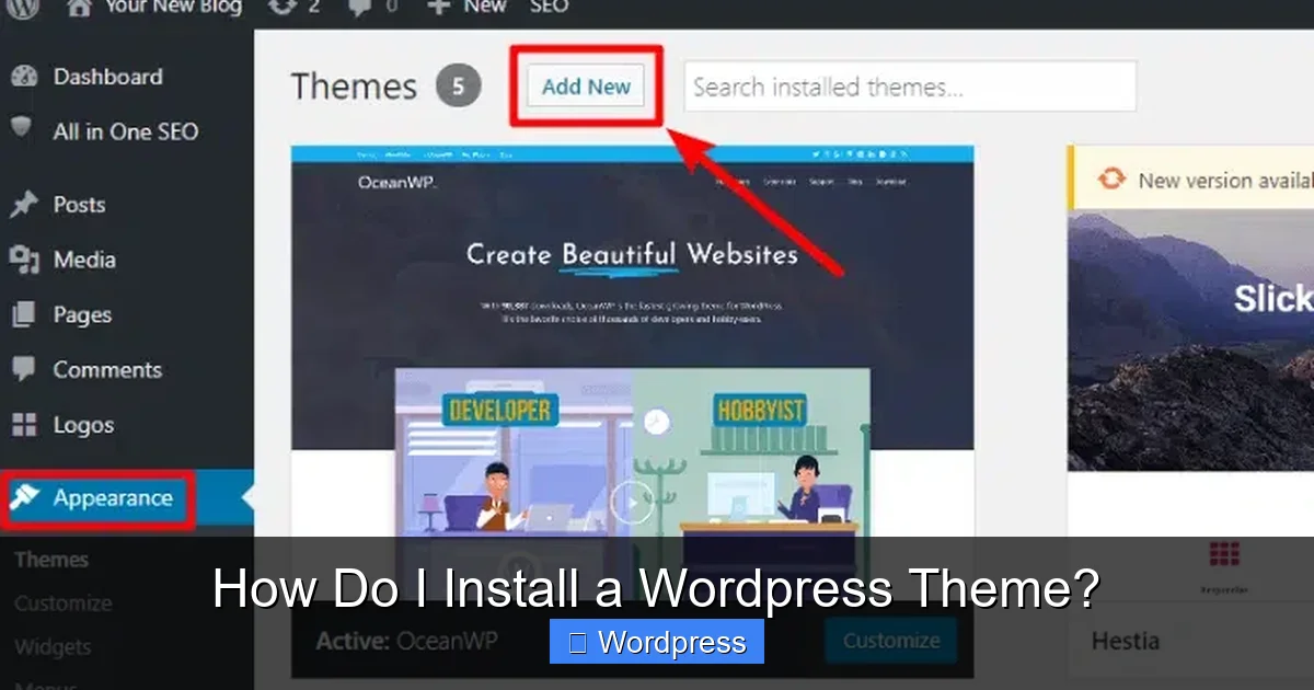 How Do I Install a WordPress Theme?