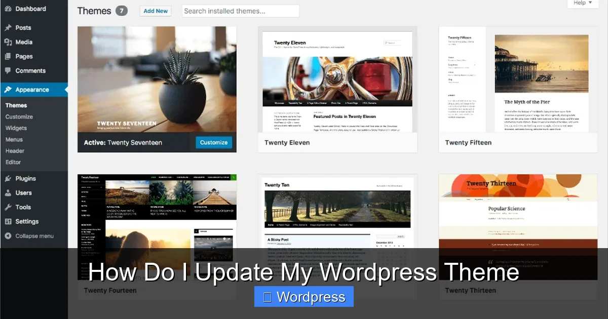 How Do I Update My WordPress Theme