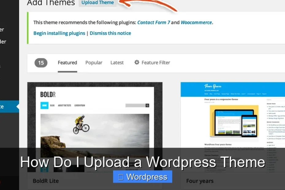 How Do I Upload a Wordpress Theme