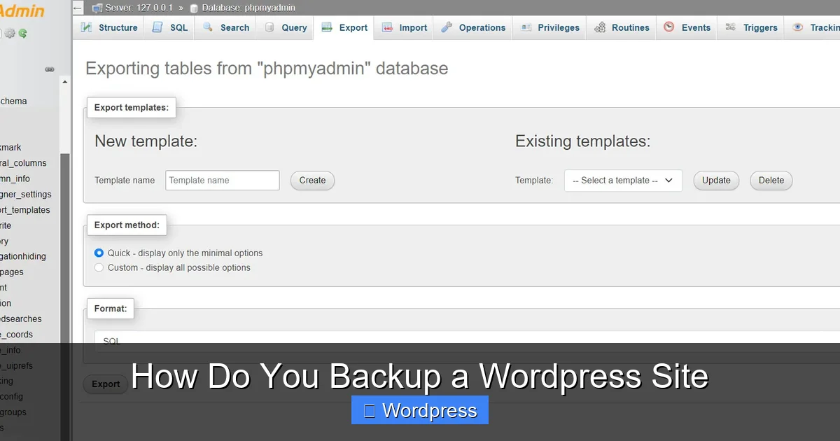 How Do You Backup a WordPress Site