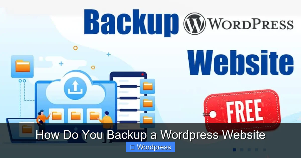 How Do You Backup a WordPress Website