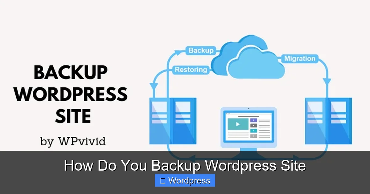 How Do You Backup WordPress Site