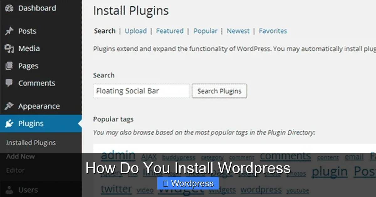 How Do You Install WordPress