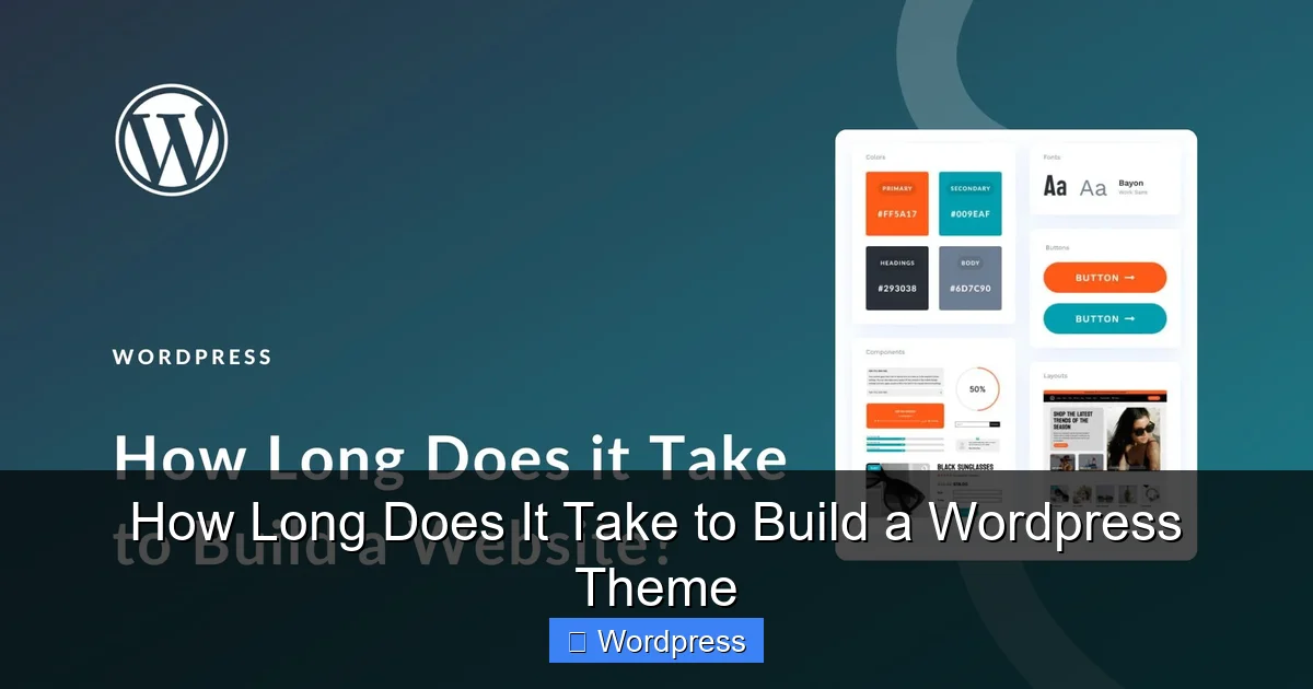 How Long Does It Take to Build a WordPress Theme