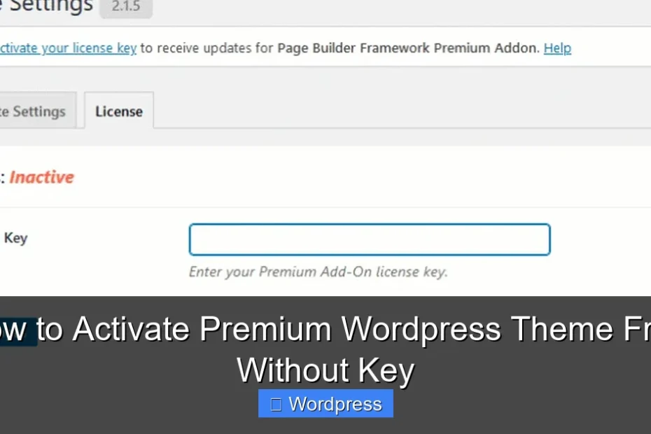 How to Activate Premium Wordpress Theme Free Without Key
