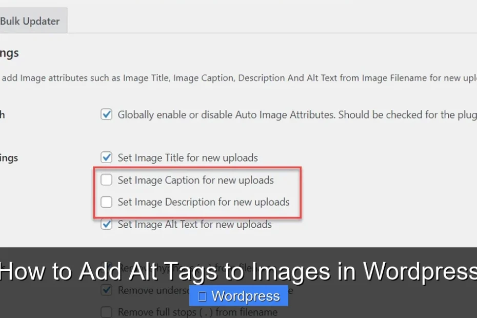 How to Add Alt Tags to Images in Wordpress