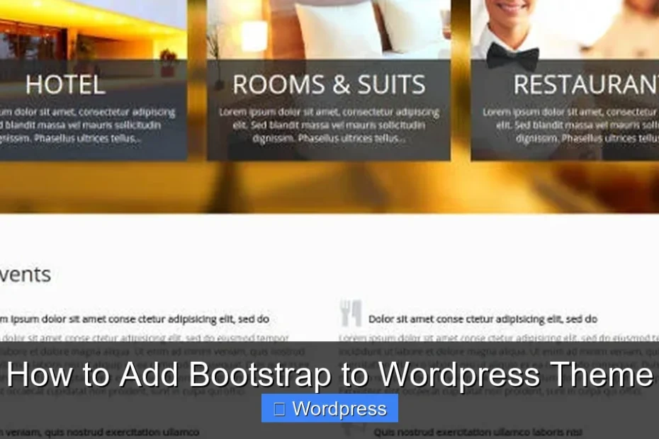 How to Add Bootstrap to Wordpress Theme