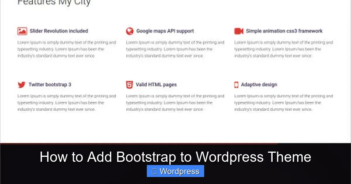 How to Add Bootstrap to WordPress Theme