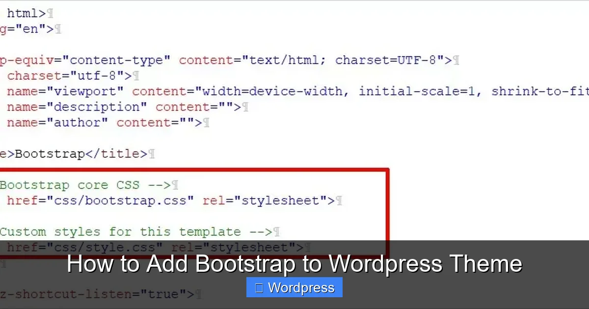 How to Add Bootstrap to WordPress Theme