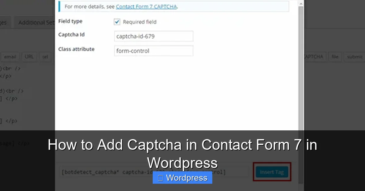How to Add Captcha in Contact Form 7 in WordPress