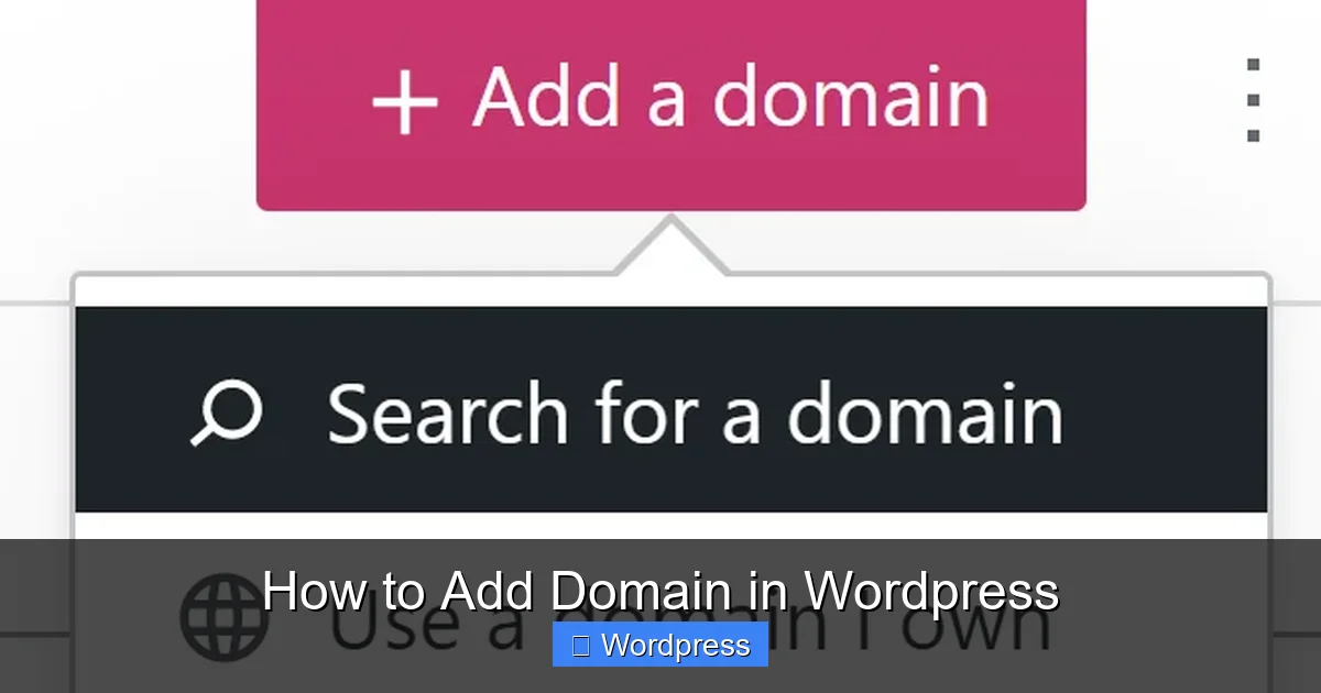 How to Add Domain in WordPress