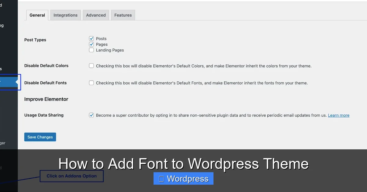 How to Add Font to WordPress Theme
