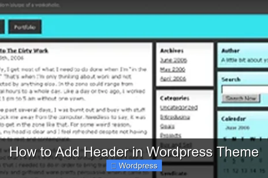 How to Add Header in Wordpress Theme