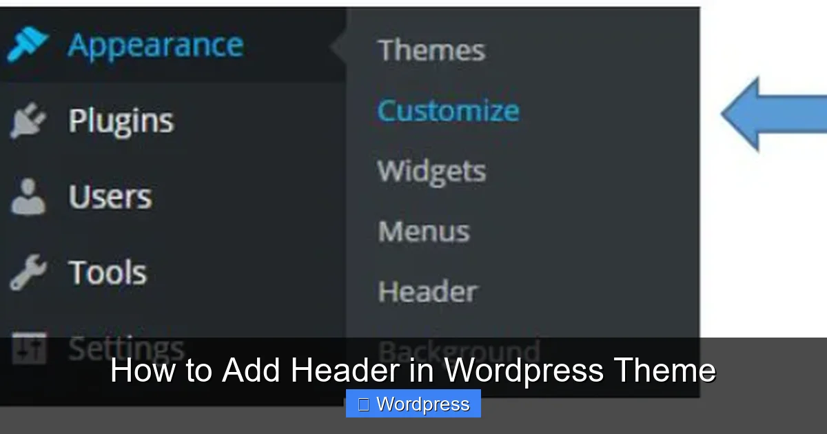 How to Add Header in WordPress Theme