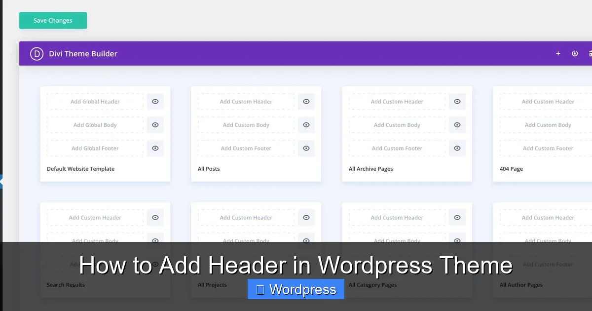 How to Add Header in WordPress Theme