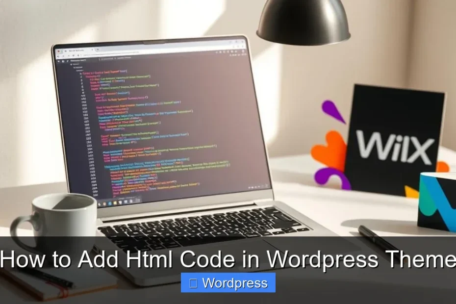 How to Add Html Code in Wordpress Theme