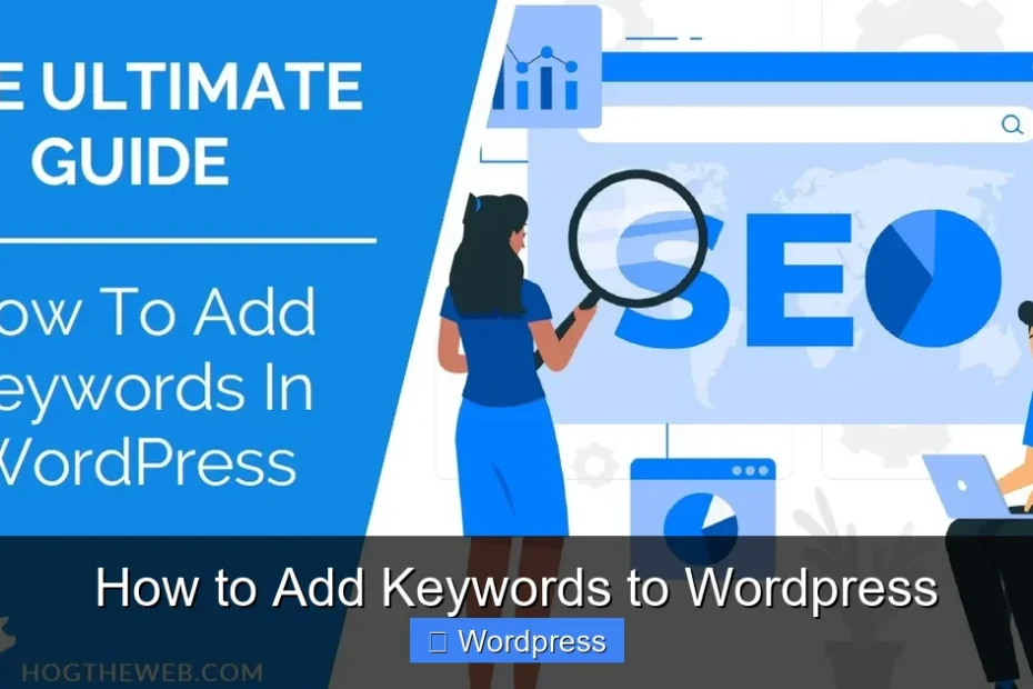 How to Add Keywords to Wordpress