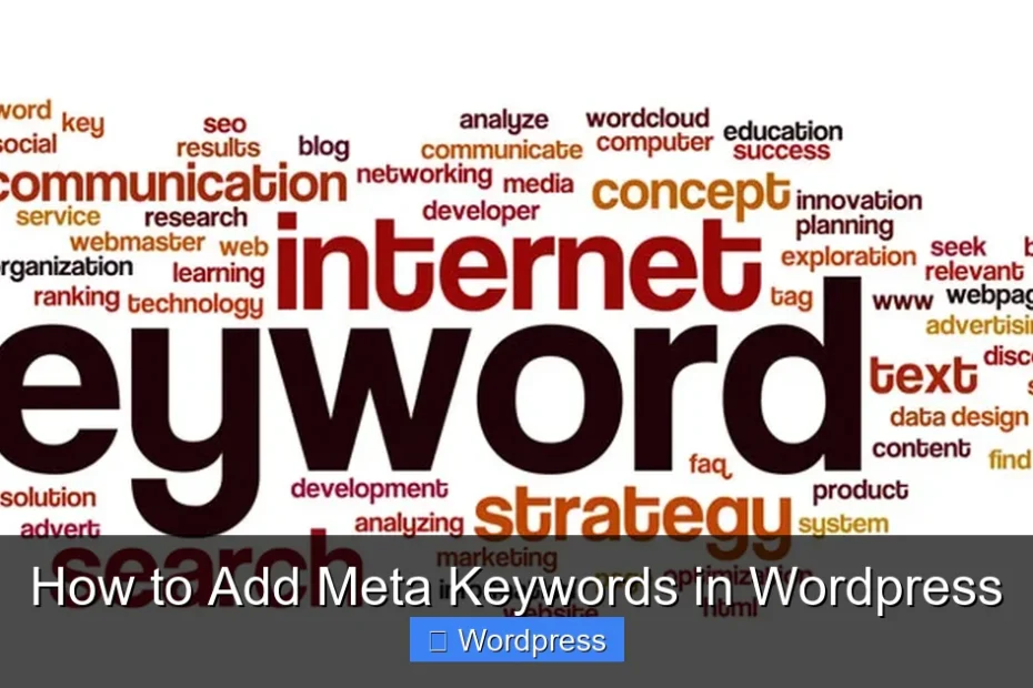 How to Add Meta Keywords in Wordpress
