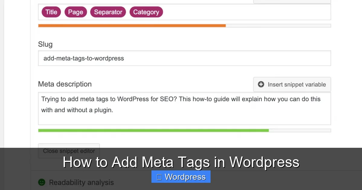 How to Add Meta Tags in WordPress