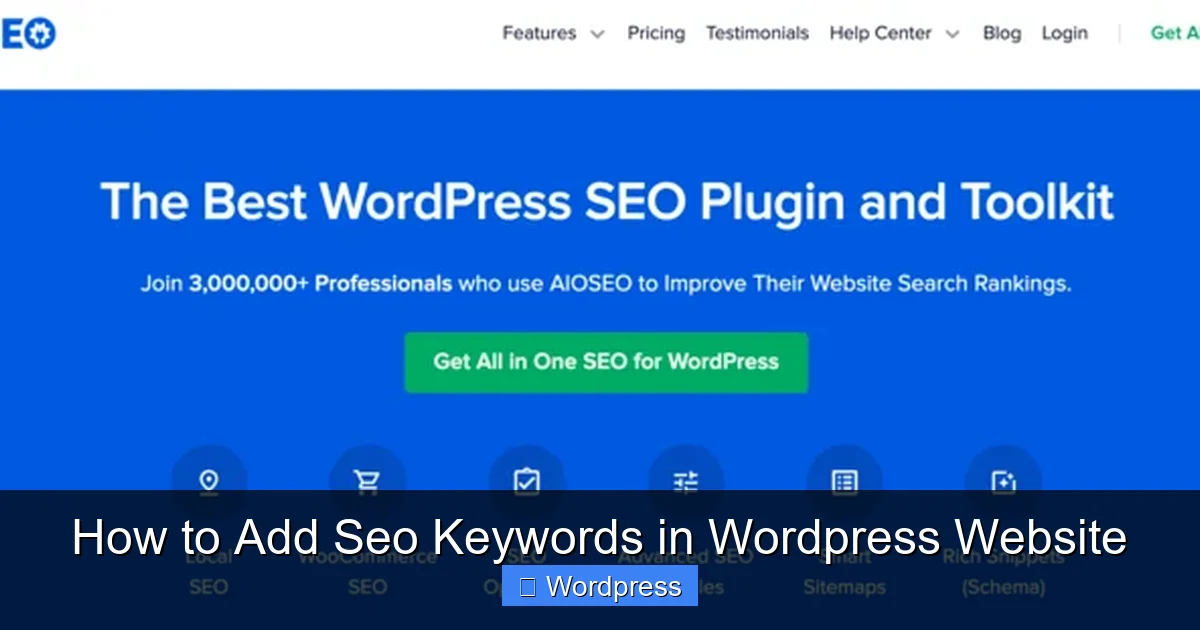 How to Add Seo Keywords in WordPress Website