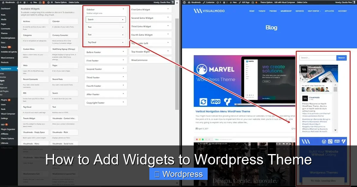 How to Add Widgets to WordPress Theme