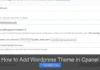 How to Add WordPress Theme in Cpanel