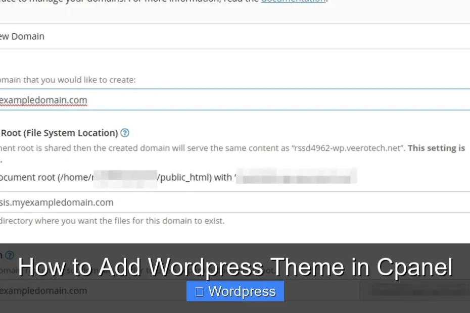 How to Add Wordpress Theme in Cpanel