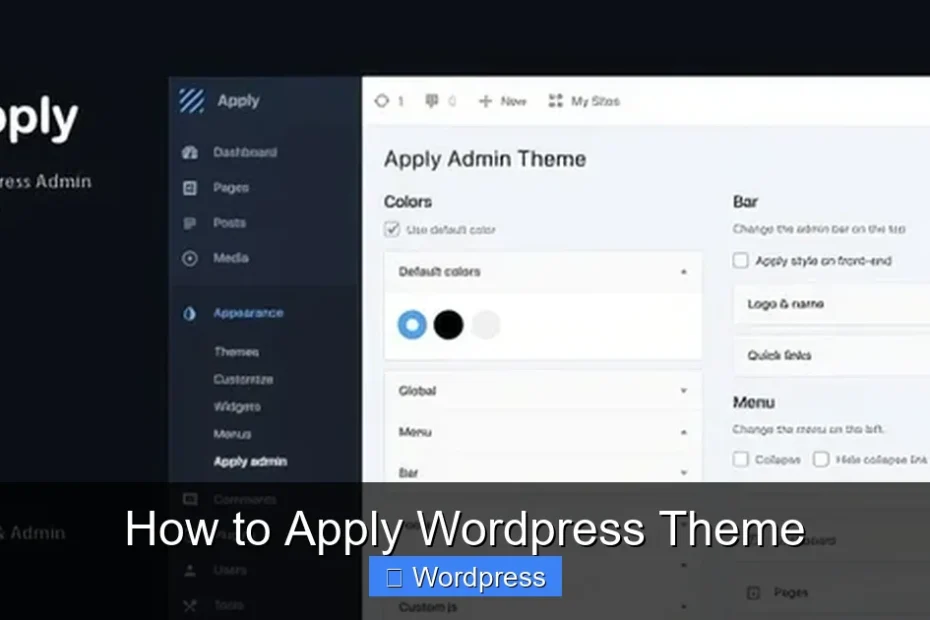 How to Apply Wordpress Theme