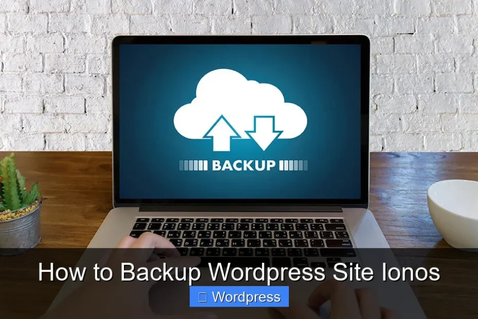 How to Backup Wordpress Site Ionos