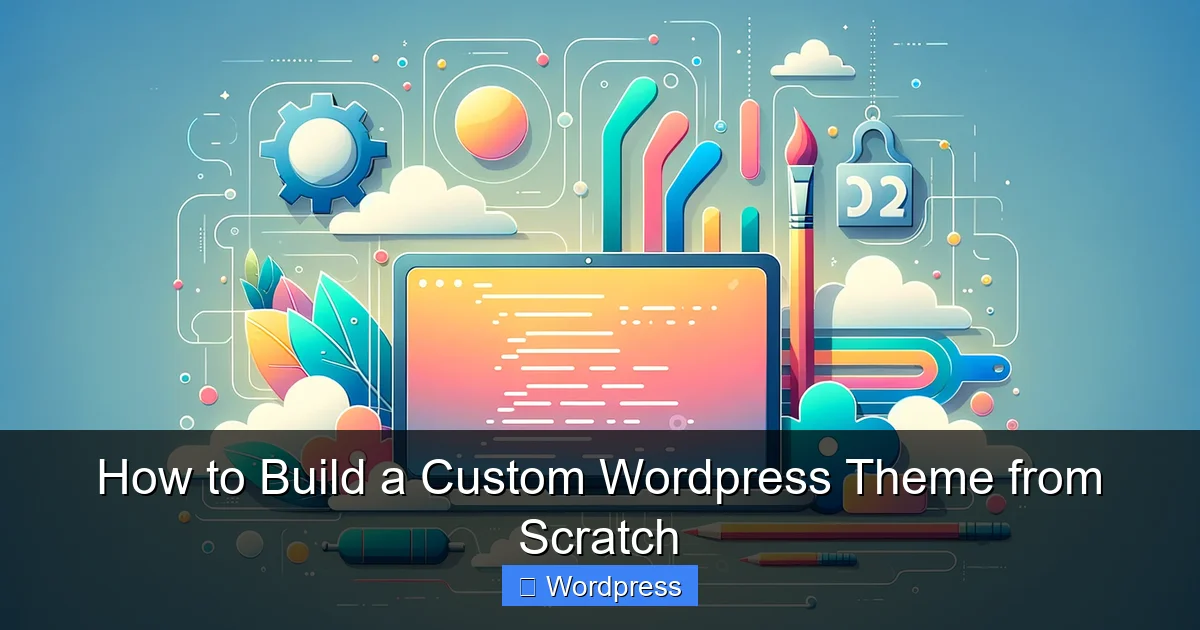 How to Build a Custom WordPress Theme from Scratch