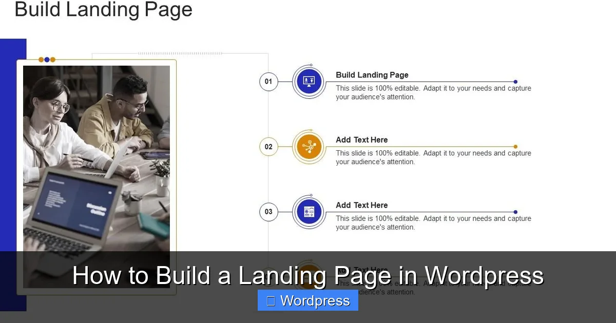 How to Build a Landing Page in WordPress