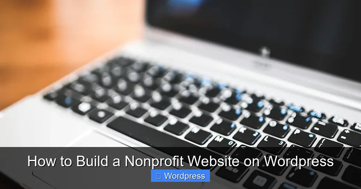 How to Build a Nonprofit Website on WordPress