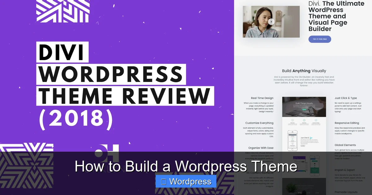 How to Build a WordPress Theme